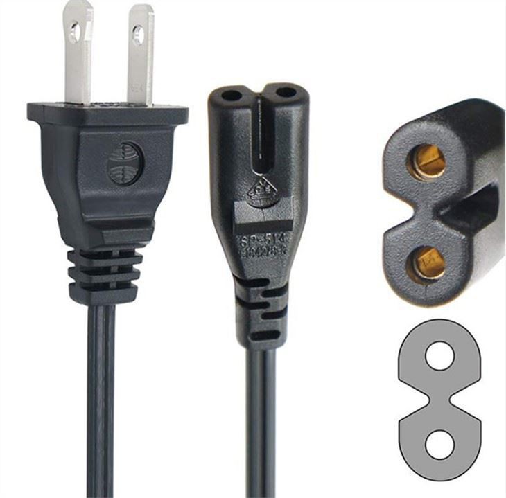 2 pin ac power cord